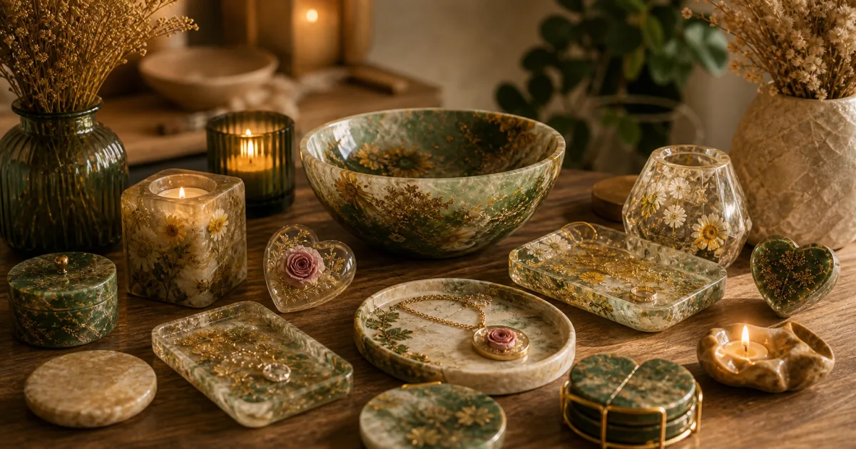 Windels en resin: handgemaakte creaties voor elke gelegenheid