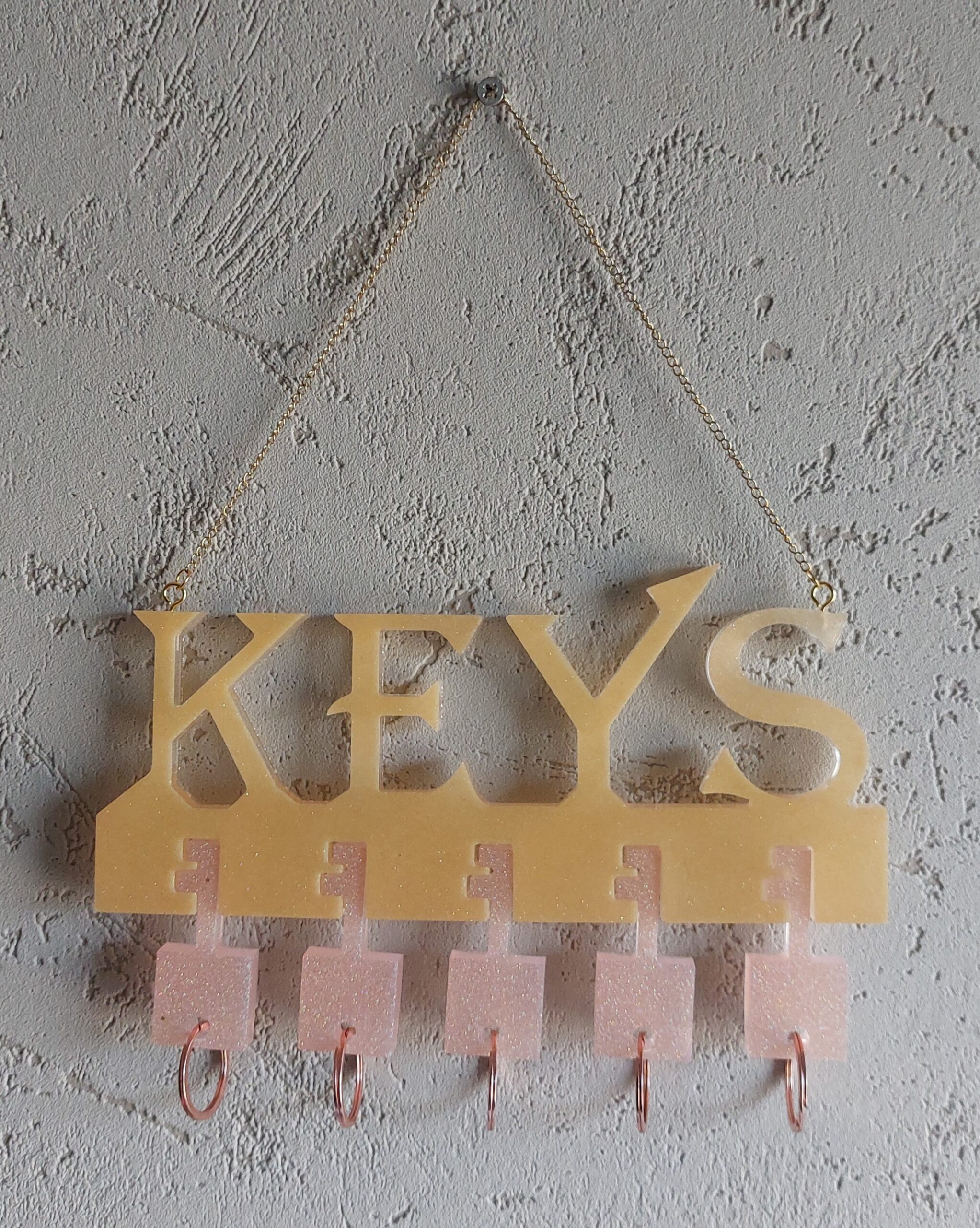 Epoxyhars sleutelhangerbord