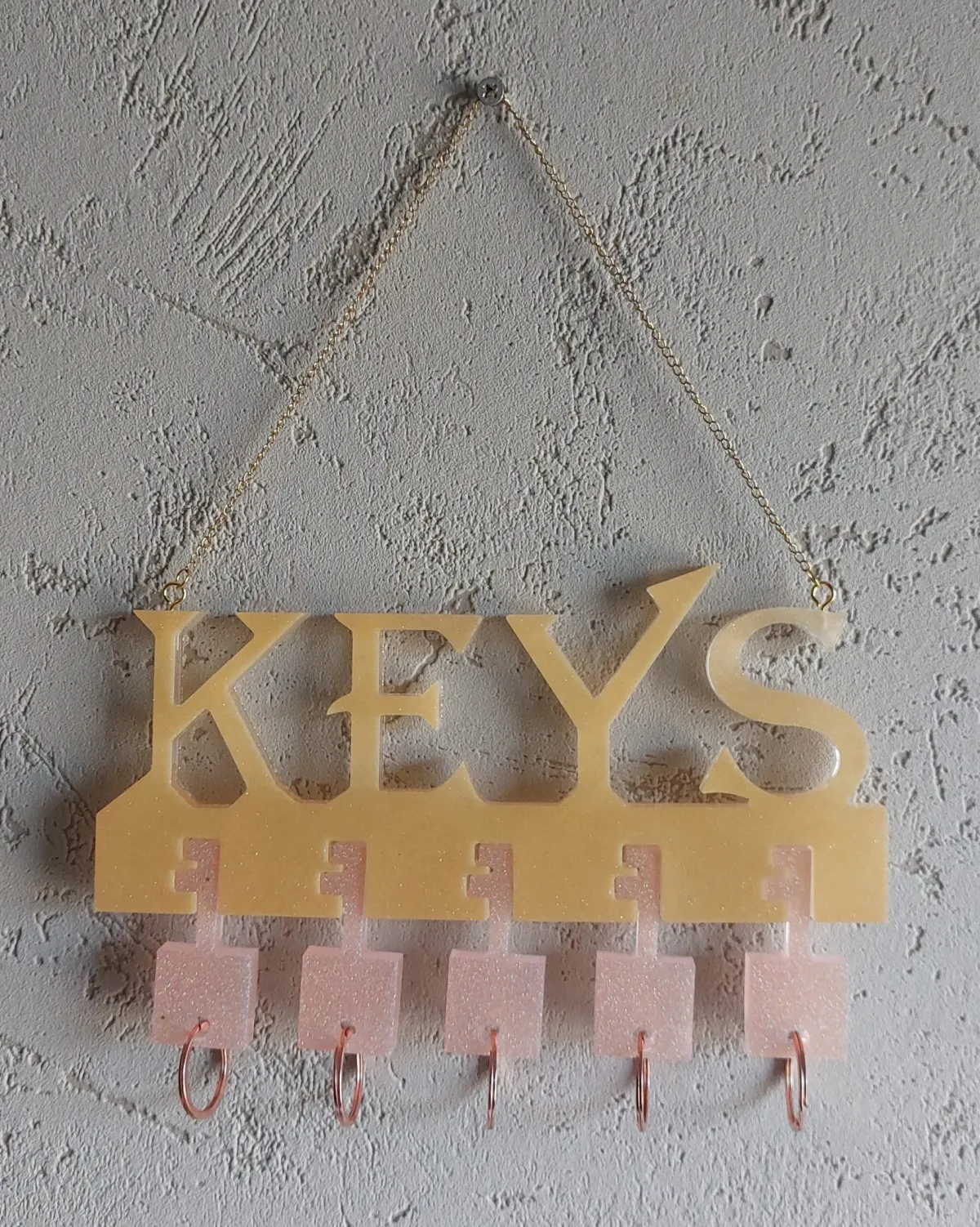 Epoxyhars sleutelhangerbord