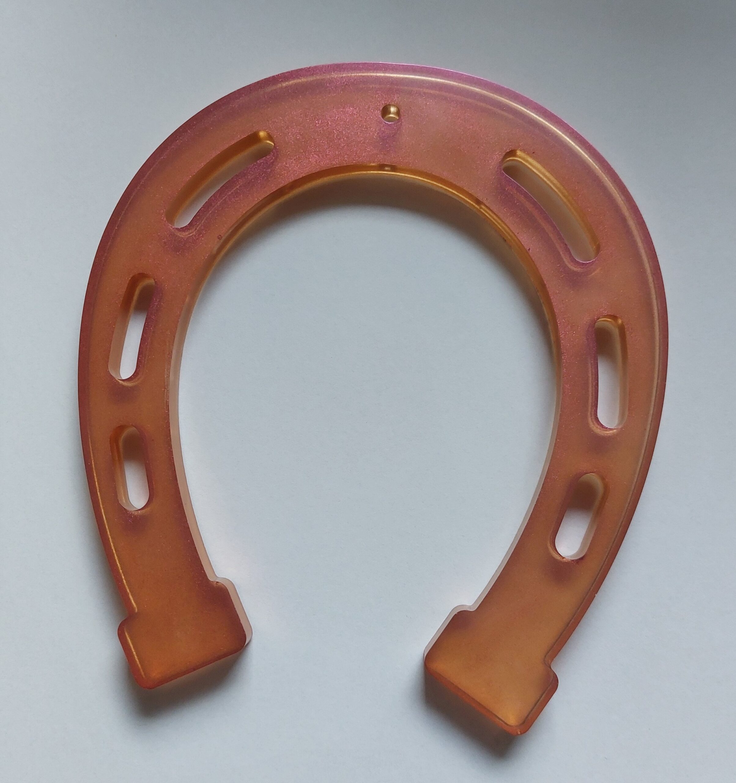 Glanzend Gelukshoefijzer in Epoxy