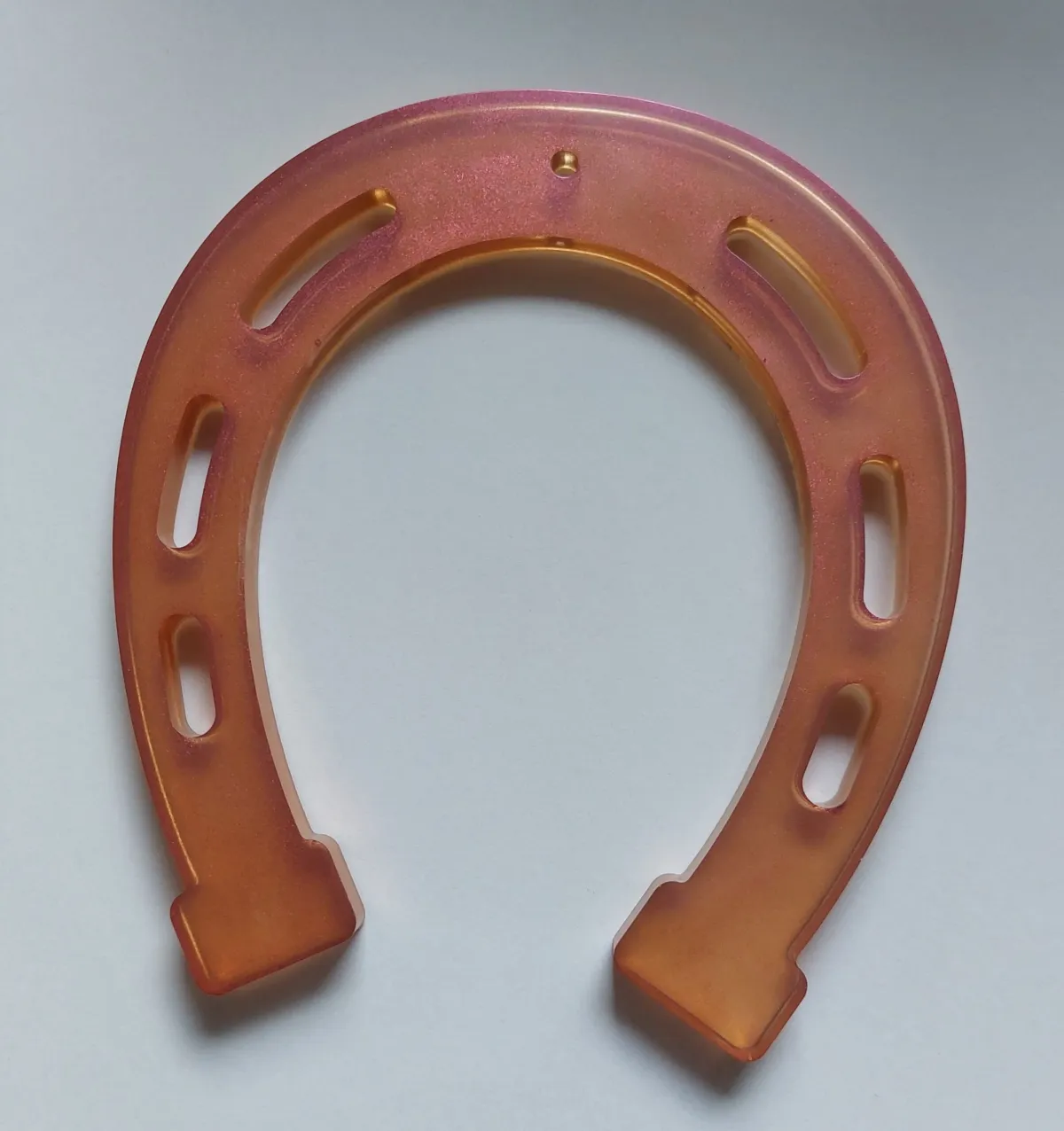Glanzend Gelukshoefijzer in Epoxy