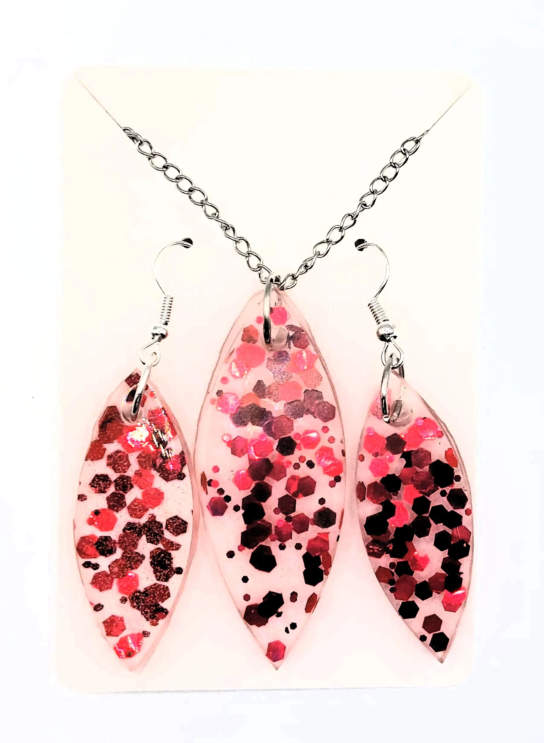 Sparkling Red Epoxy Sieradenset