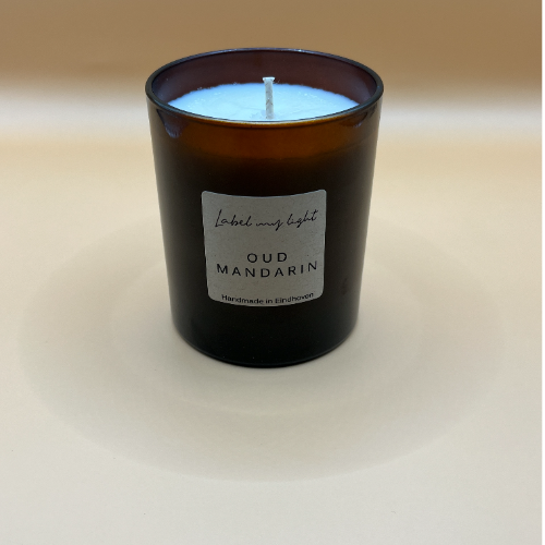 Kaars | Re-use Amber Collectie | Oud Mandarin