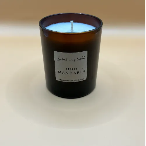 Kaars | Re-use Amber Collectie | Oud Mandarin