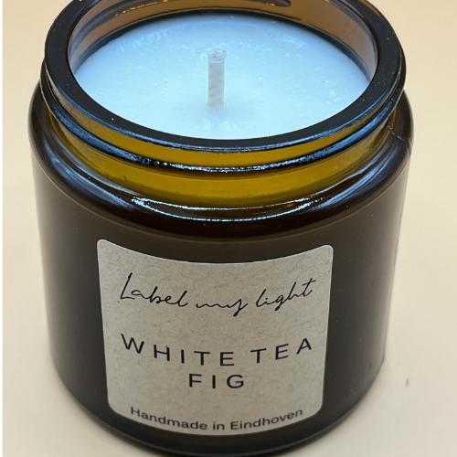 Kaars | Amber Collectie | White tea & Fig