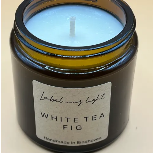 Kaars | Amber Collectie | White tea & Fig