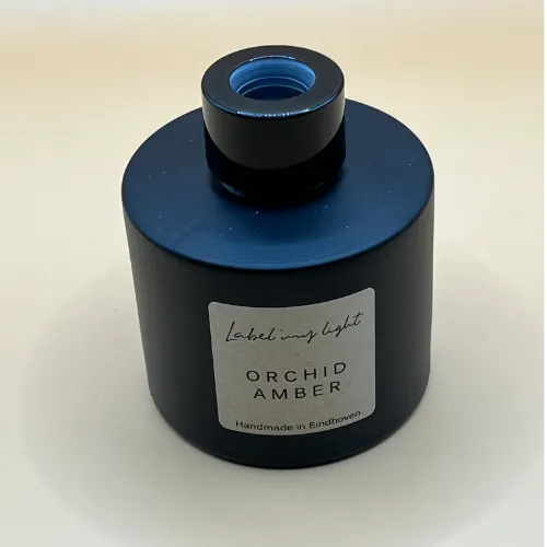 Geurflesje | Frosted zwart collectie | Orchid Amber