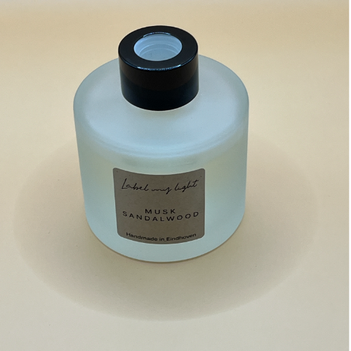 Geurflejes | Frosted Wit Collectie | Musk Sandalwood