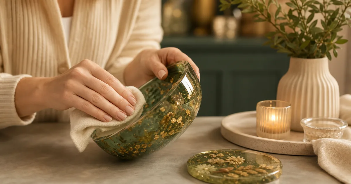 Resin decoratie onderhouden: tips om kleuren en glans mooi te houden